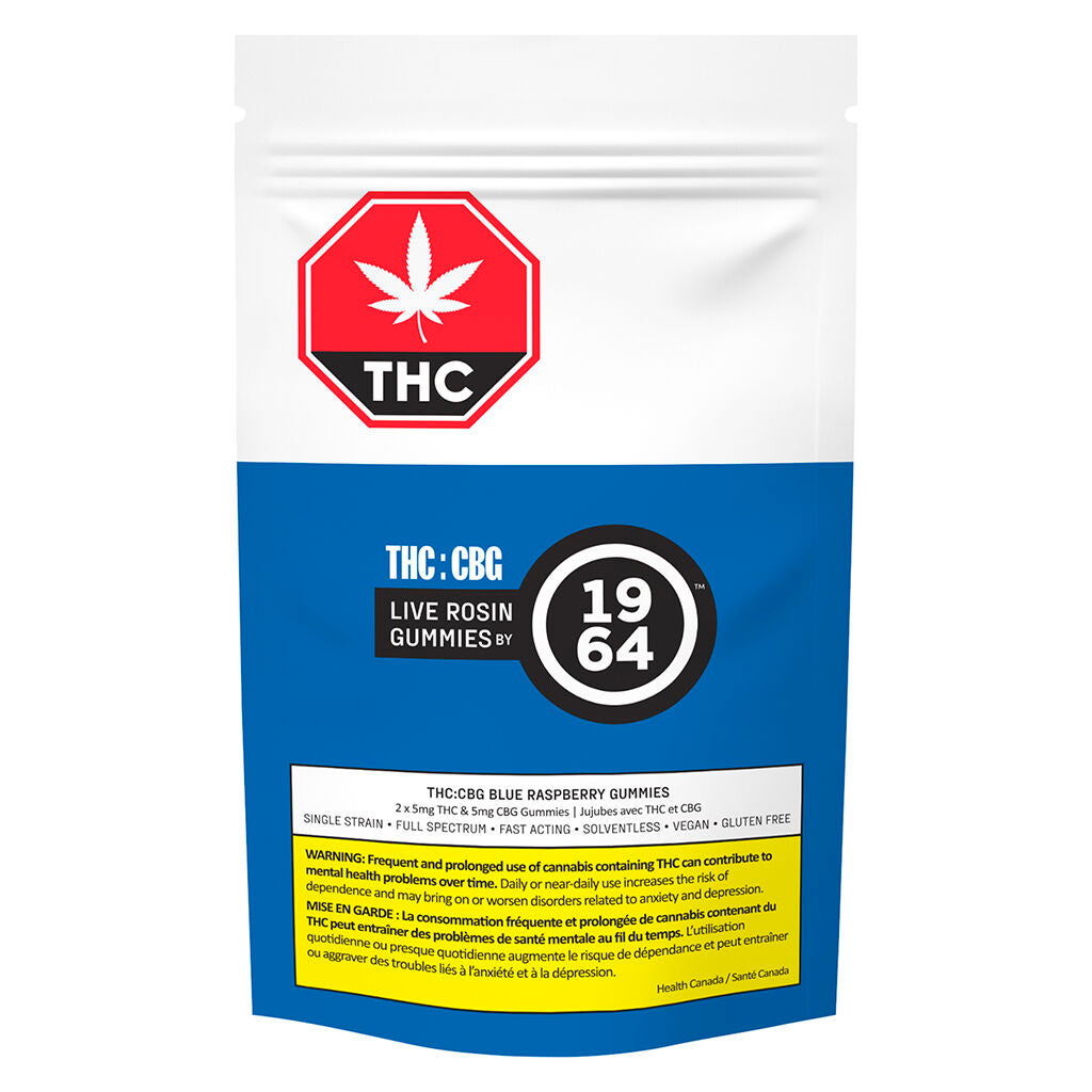 Blue Raspberry THC:CBG Gummies