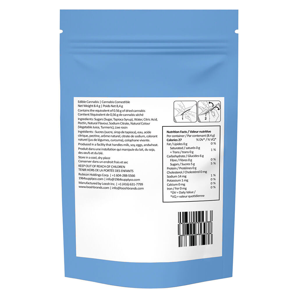 Blue Raspberry THC:CBG Gummies - 