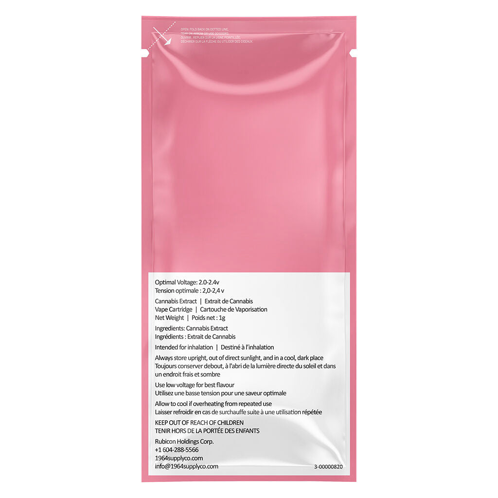 Cartouche à filetage 510 à la résine Pink Drip