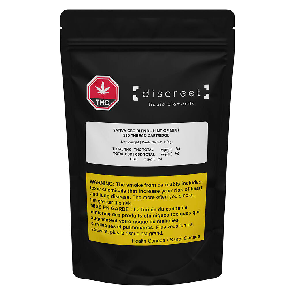 SATIVA CBG BLEND- HINT OF MINT 510 THREAD CARTRIDGE - 