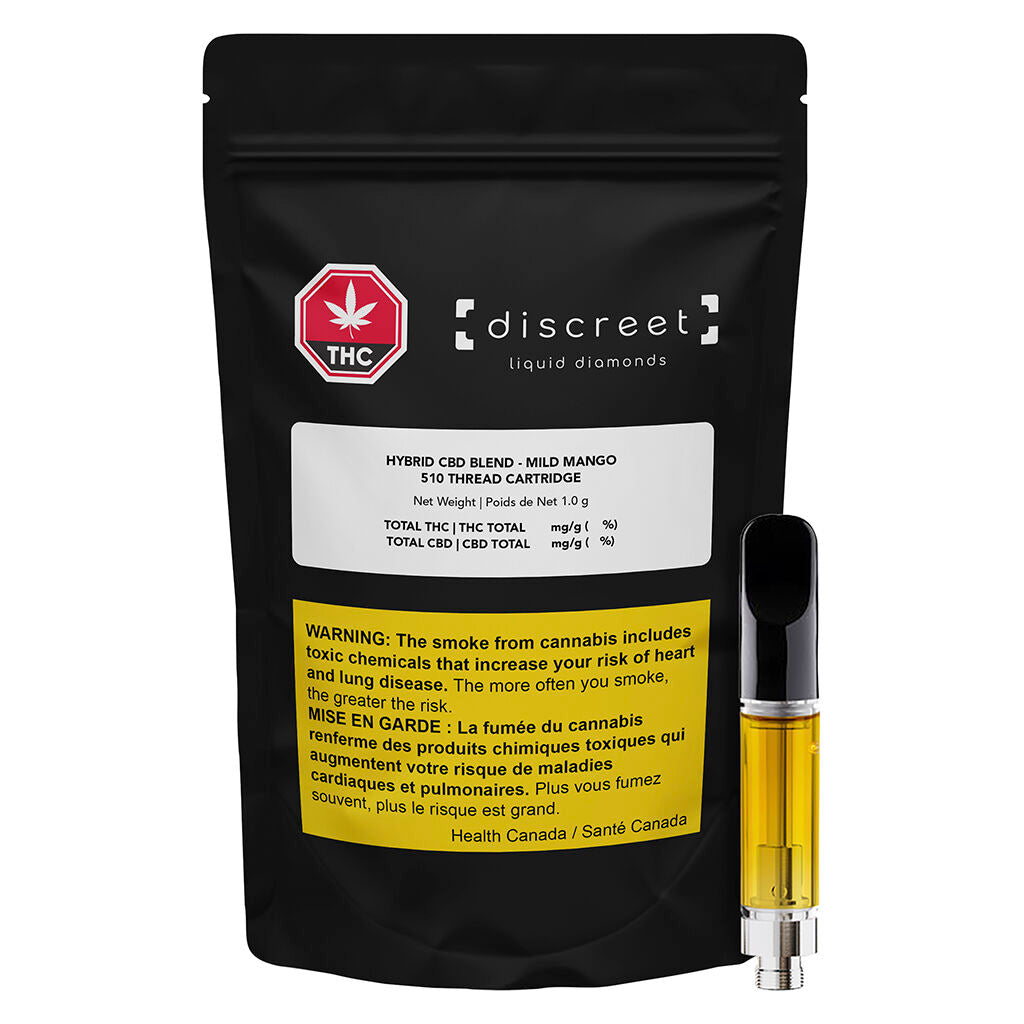 Hybrid CBD Blend Vape 510 Thread Cartridge - Mild Mango - 