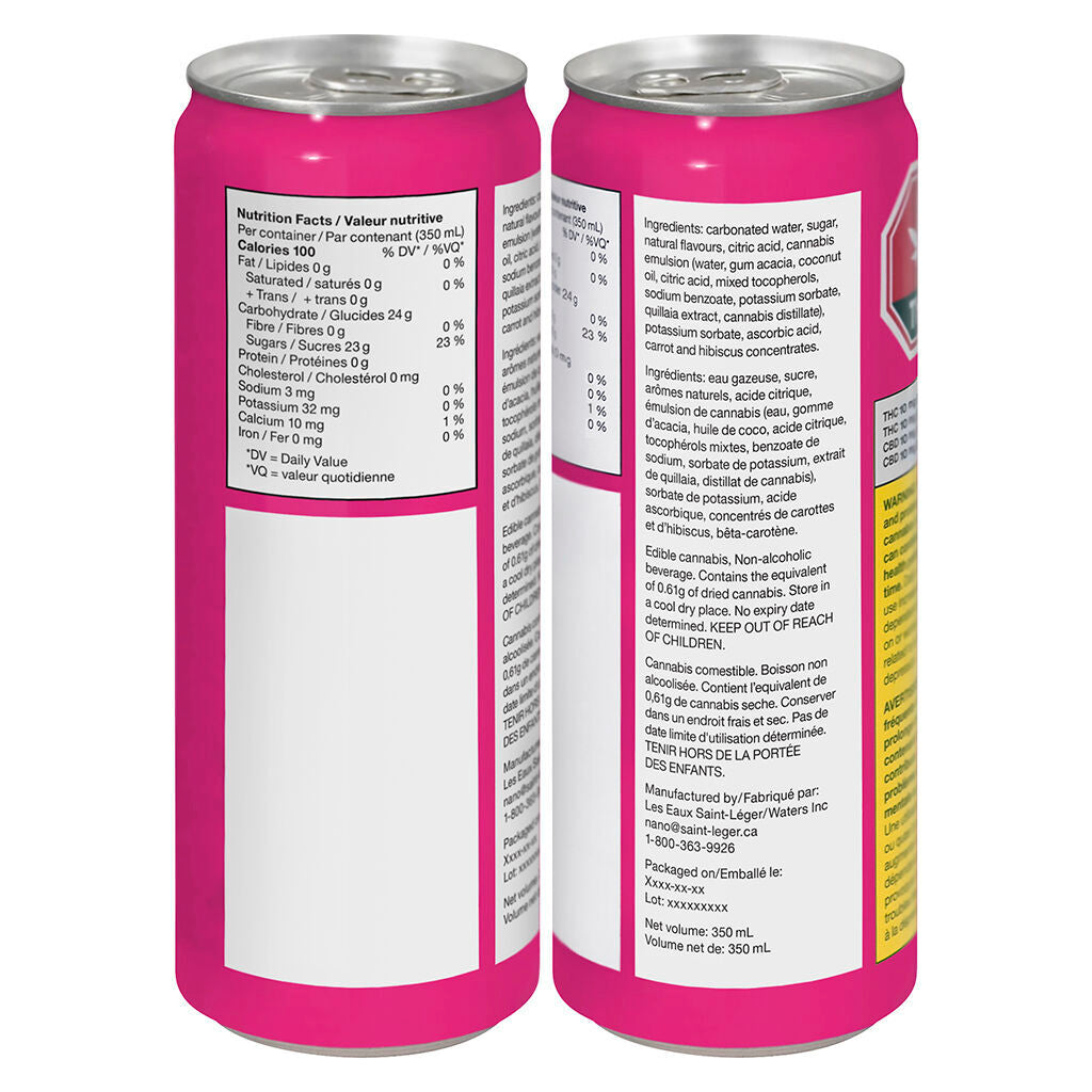 Lychee Cannabis-Infused Carbonated Beverage - 