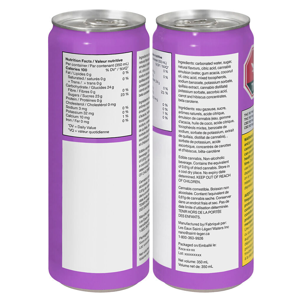 Hawaiian Rain Cannabis-Infused Carbonated Beverage - 