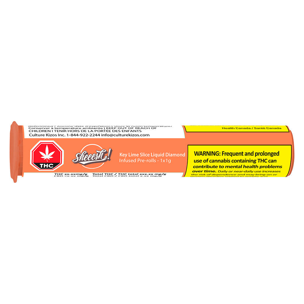 Key Lime Slice Liquid Diamond Infused Pre-Roll - 