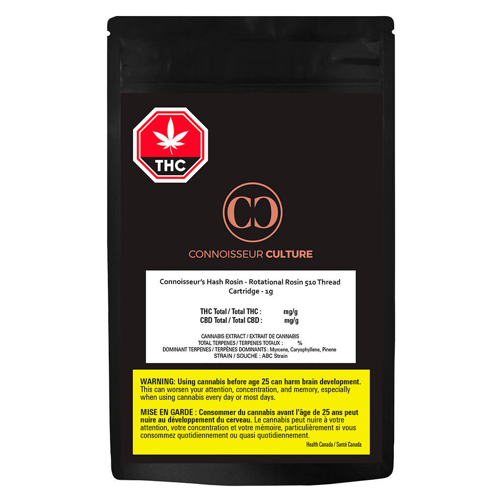 Connoisseur's Hash Rosin - Rotational R 510 Thread Cartridge - 