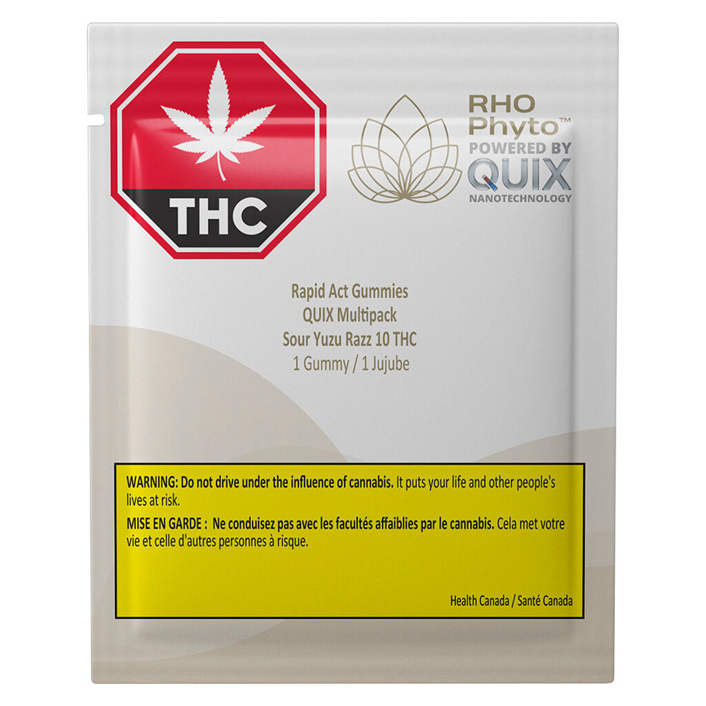 Emballage multiple de gélifiés Sour Yuzu Razz 10 THC