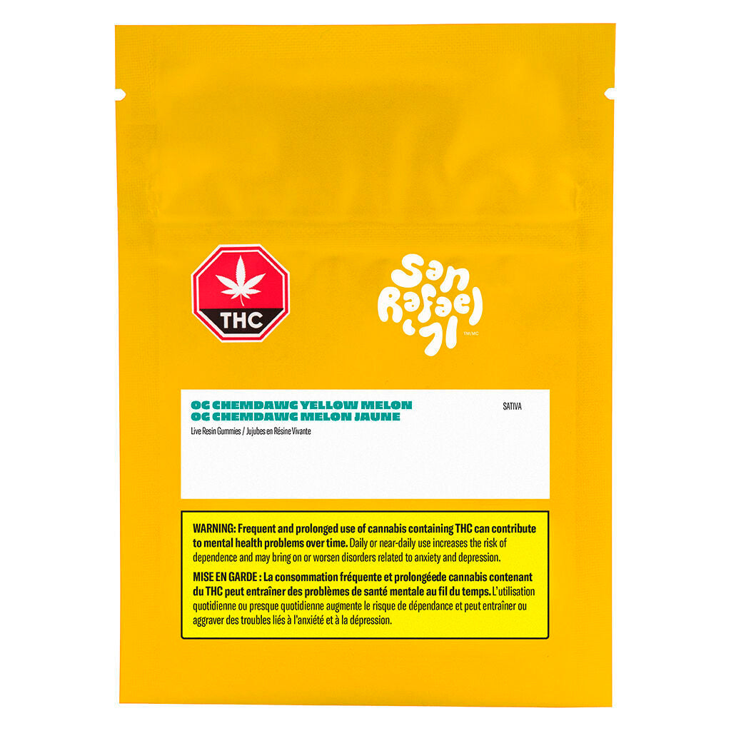 OG Chemdawg Yellow Melon Live Resin Gummies - 