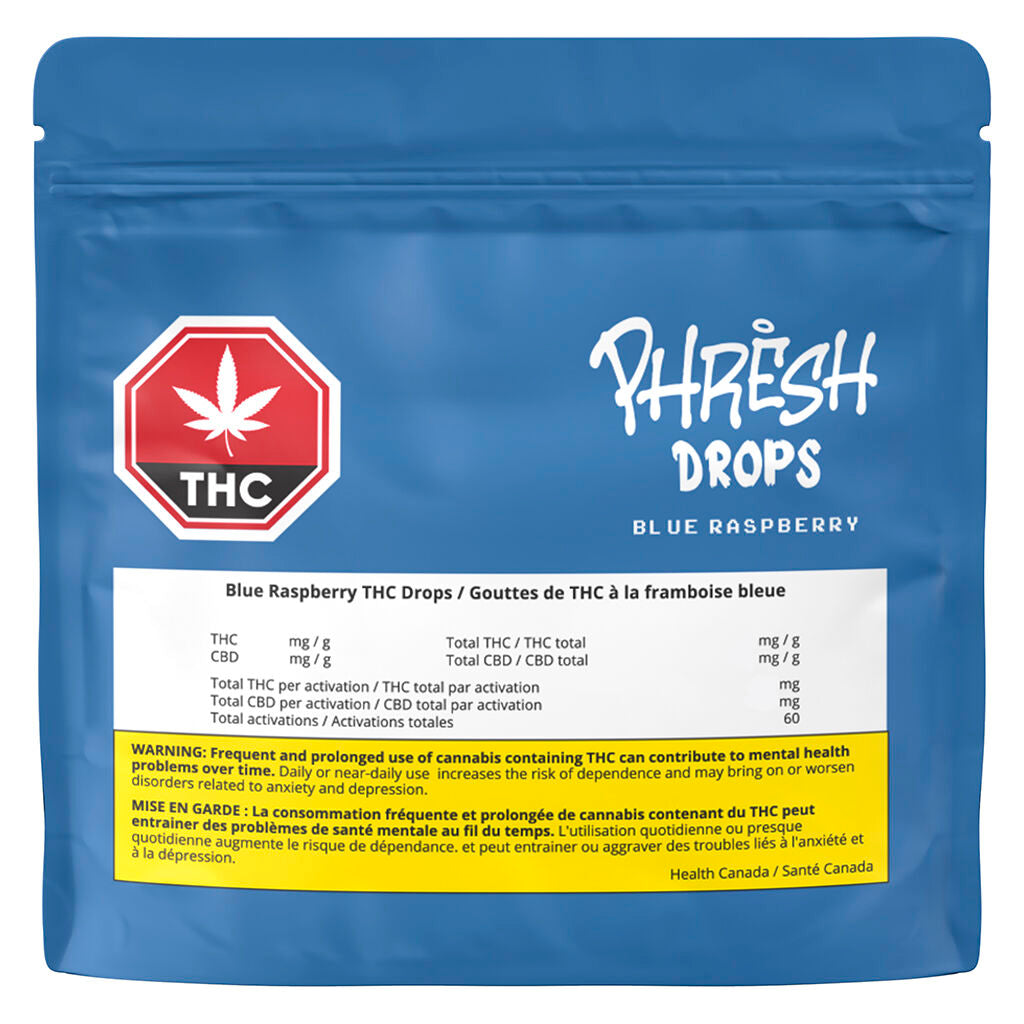 Blue Raspberry THC Drops - 