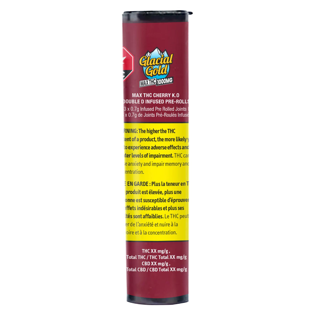 MAX THC Cherry K.O. Double D Infused Pre-Roll - 