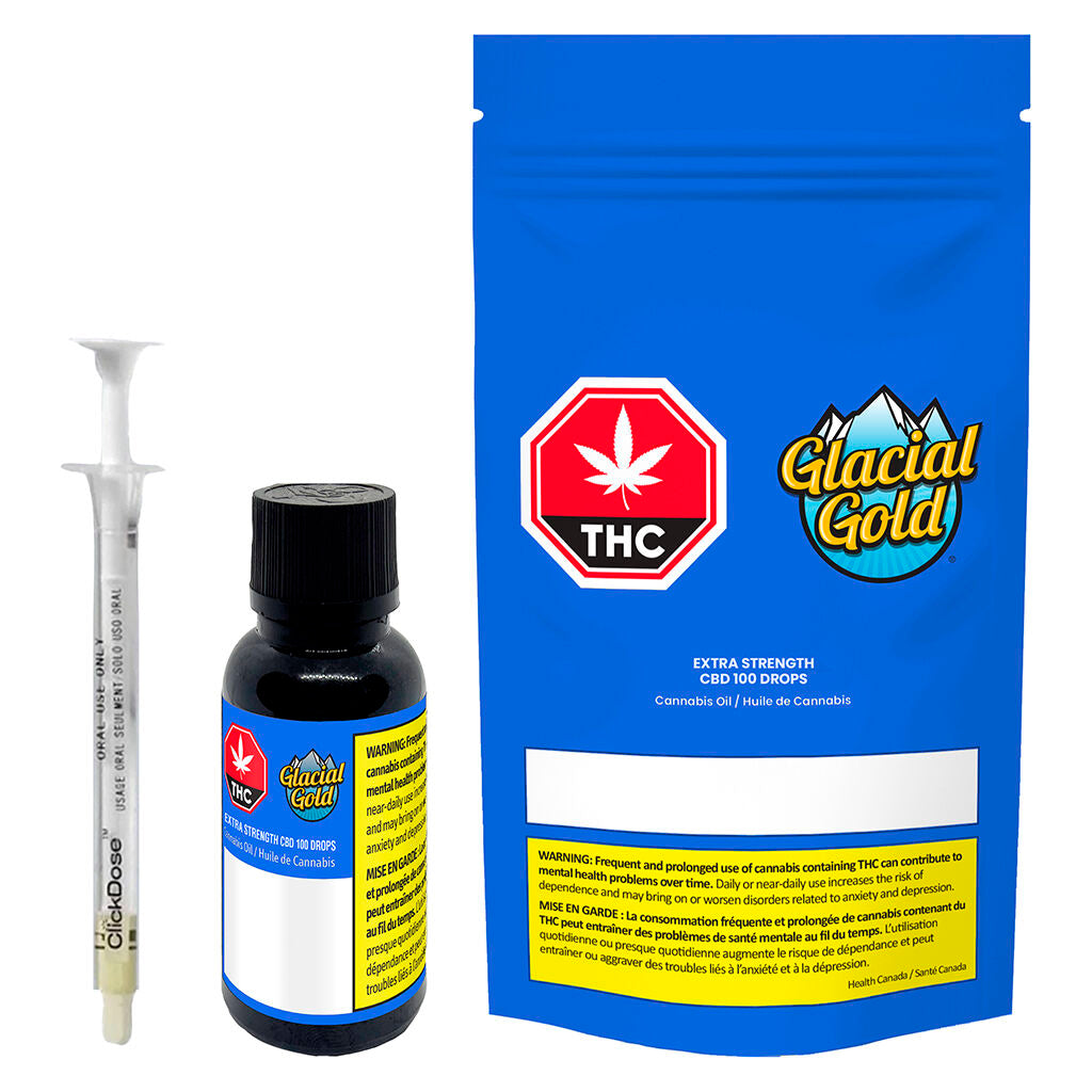 Extra Strength CBD 100 Drops - 