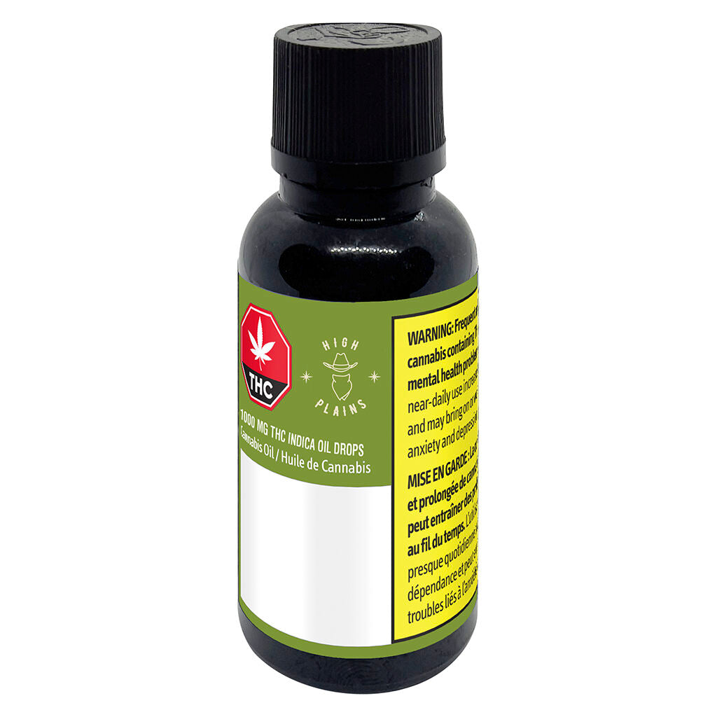 1000mg THC Indica Oil Drops - 