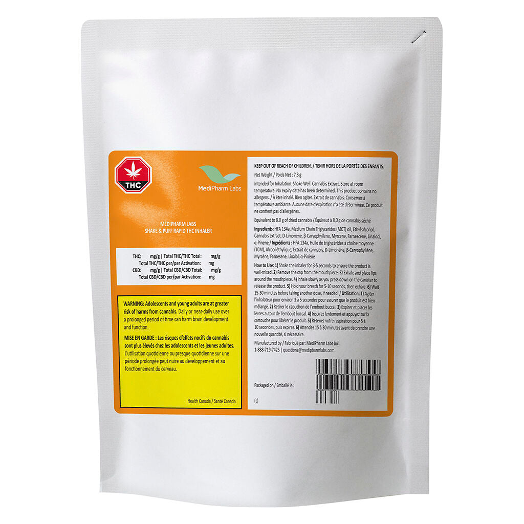 Shake & Puff Rapid THC Inhaler - 