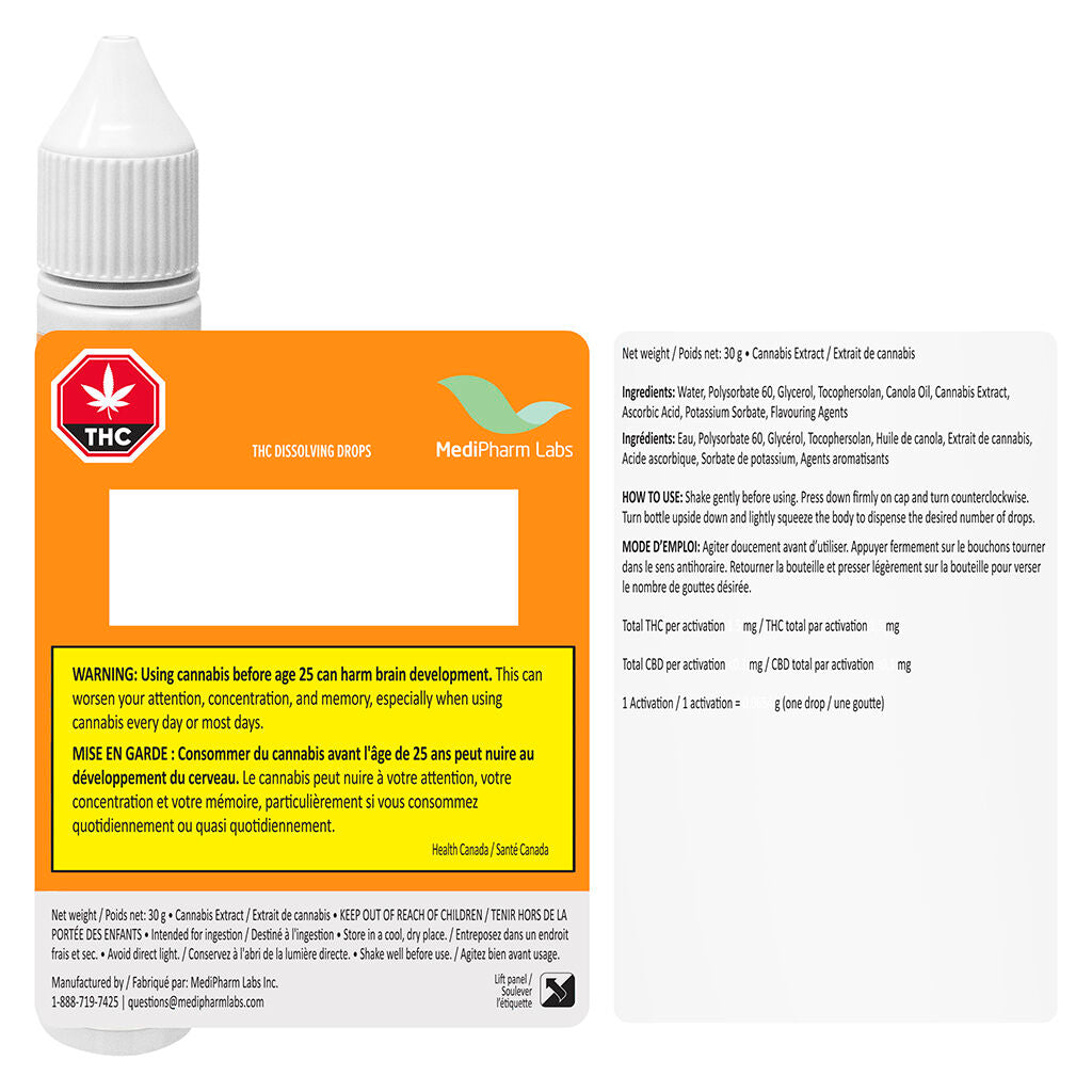 THC Dissolving Drops - 