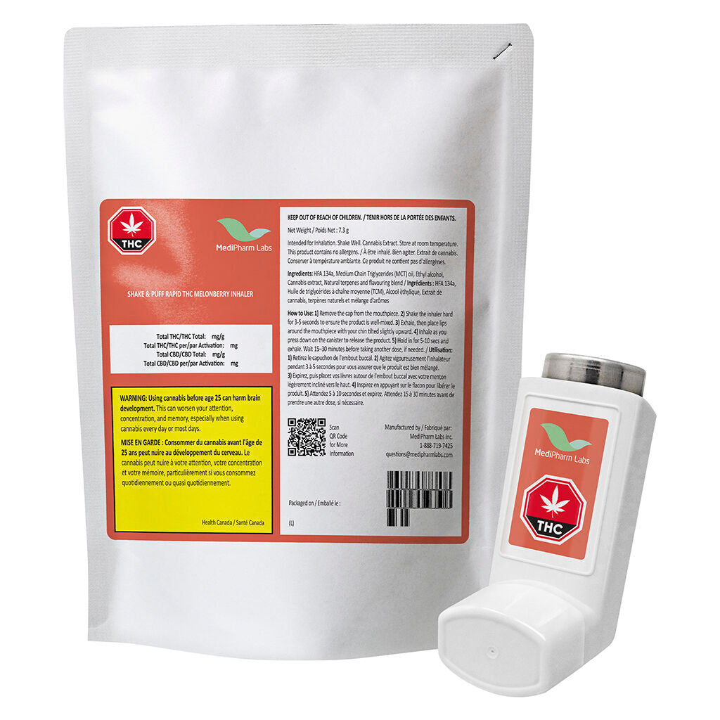 Shake & Puff Rapid THC MelonBerry Inhaler - 
