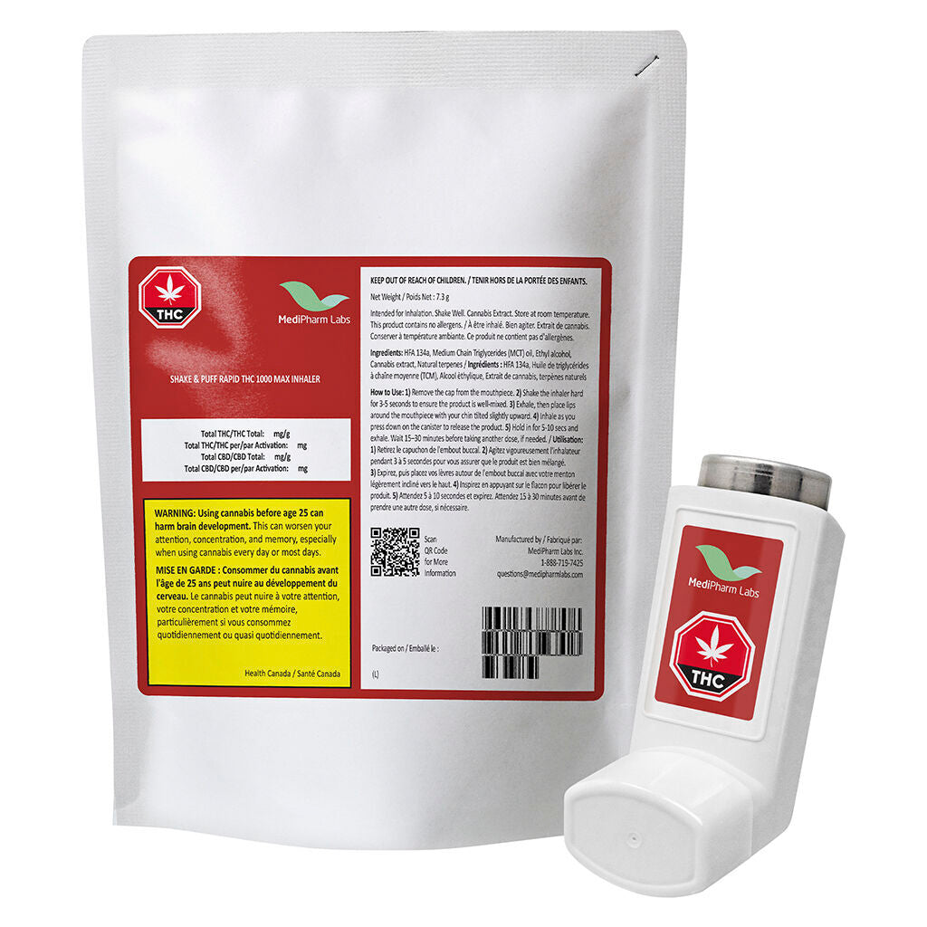 Shake & Puff THC 1000 MAX Inhaler - 