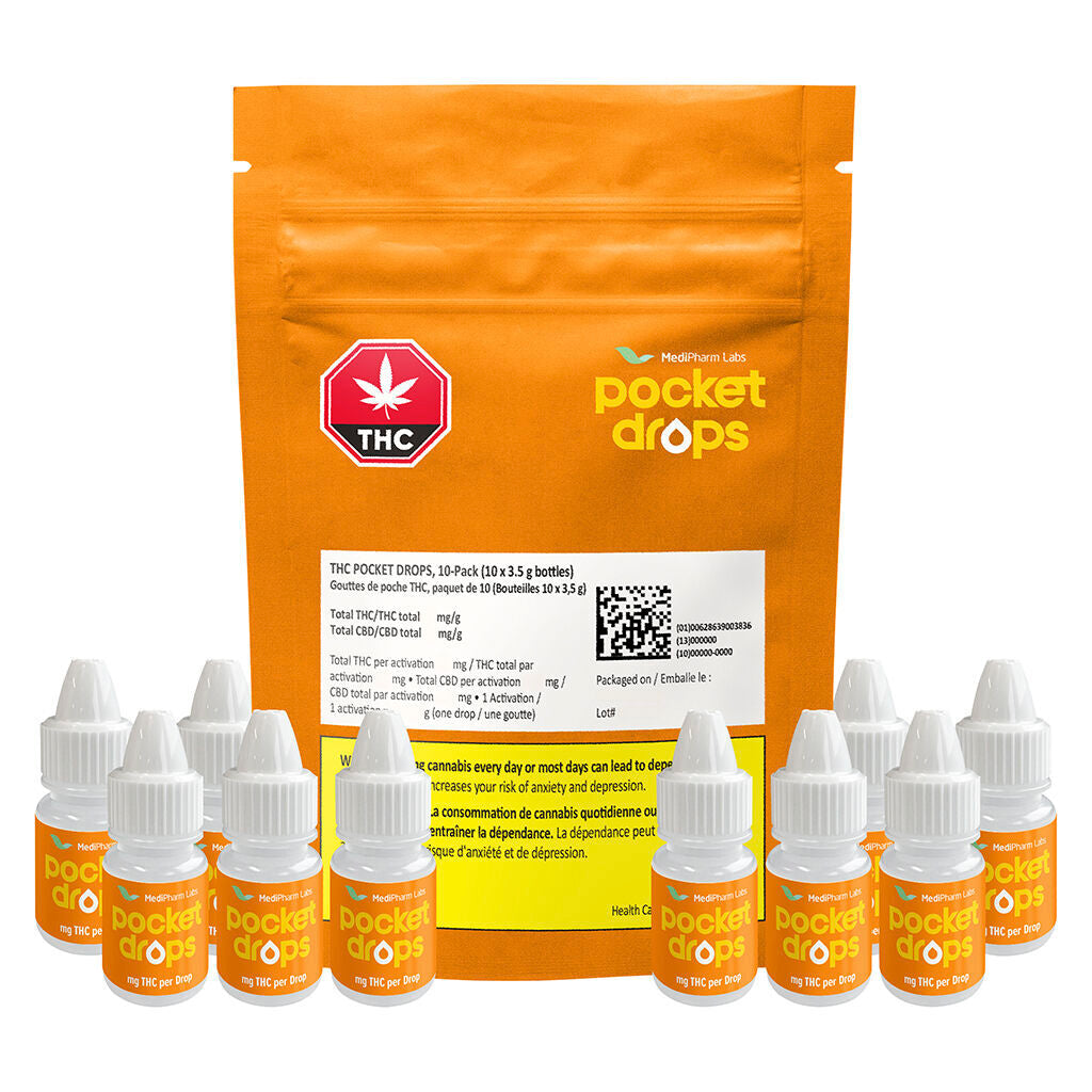 THC Pocket Drops 1000 (10 x 100mg) - 