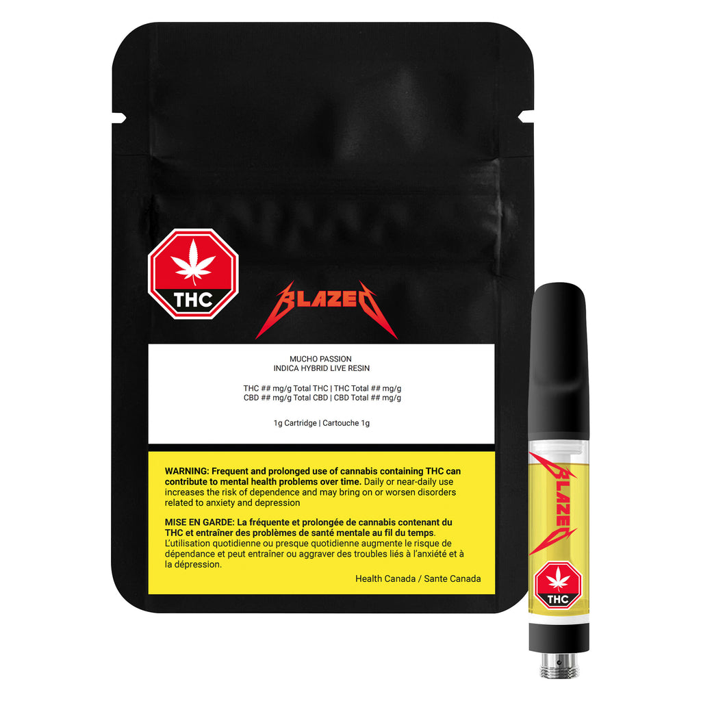 Mucho Passion Indica Hybrid Live Resin 510 Thread Cartridge - 