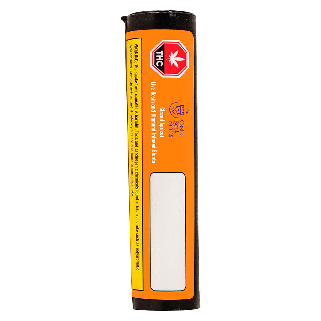 Glazed Apricot Live Resin and Diamond Infused Blunt - 