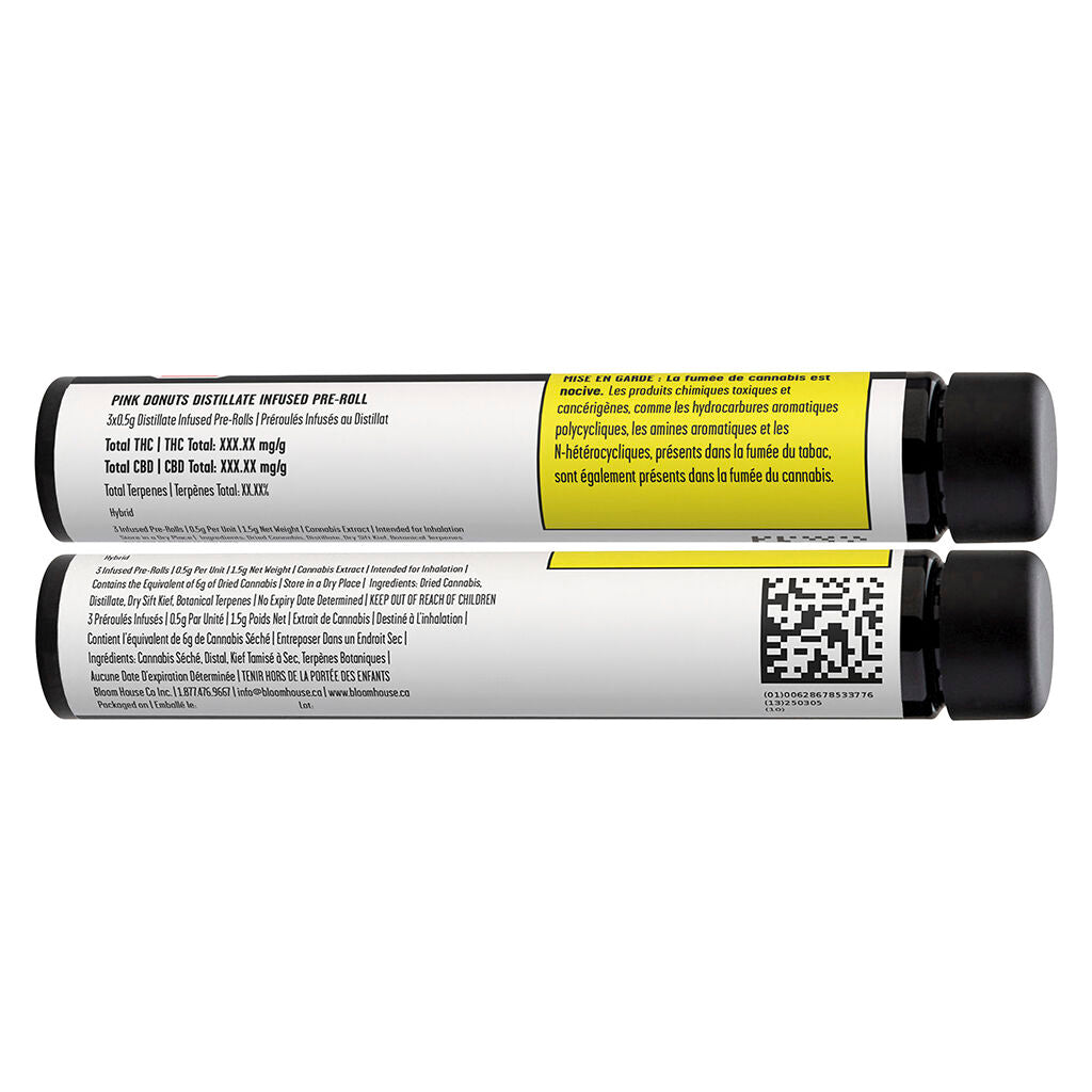 Pink Donuts Distillate Infused Pre-Roll - 