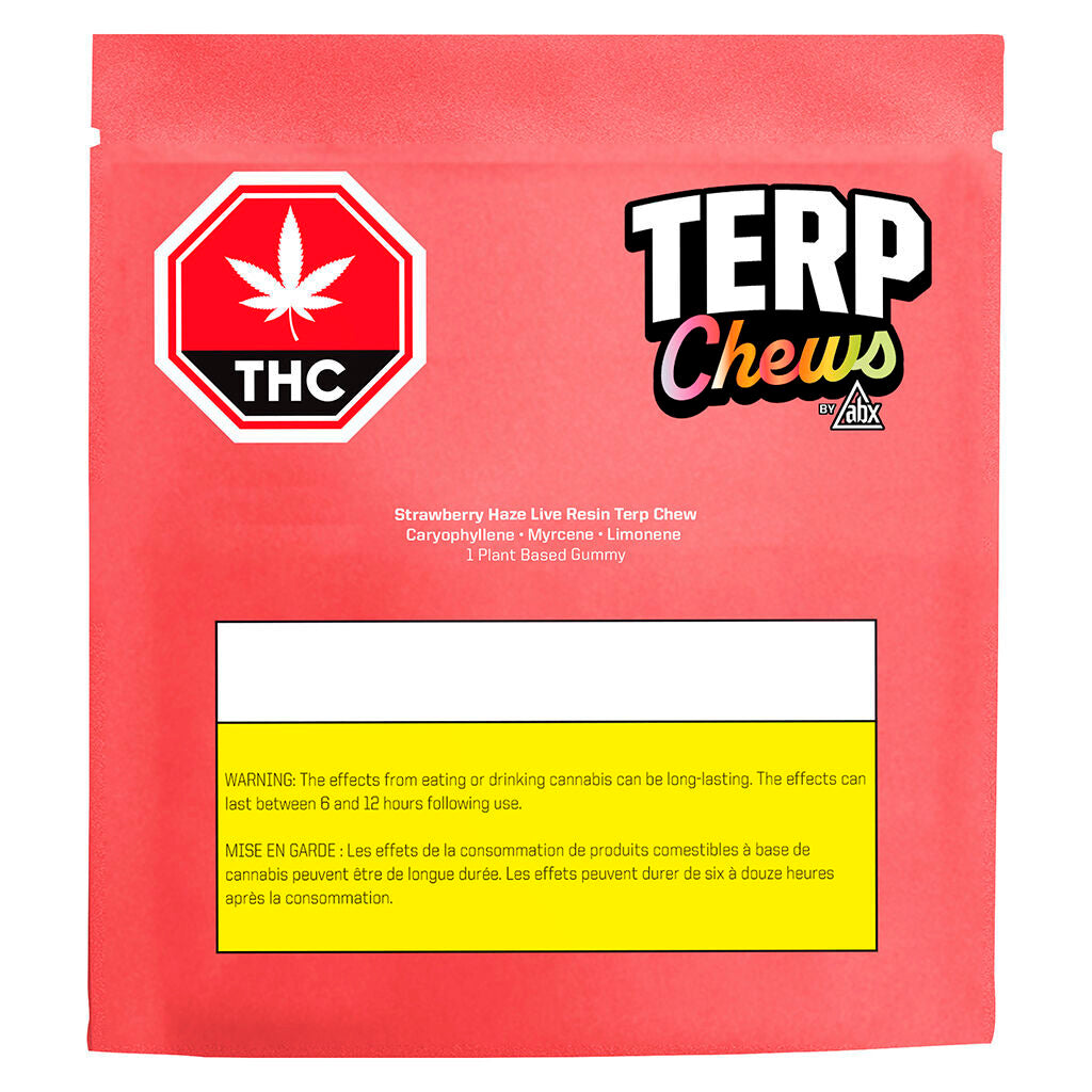 Strawberry Haze Live Resin Terp Chew - 