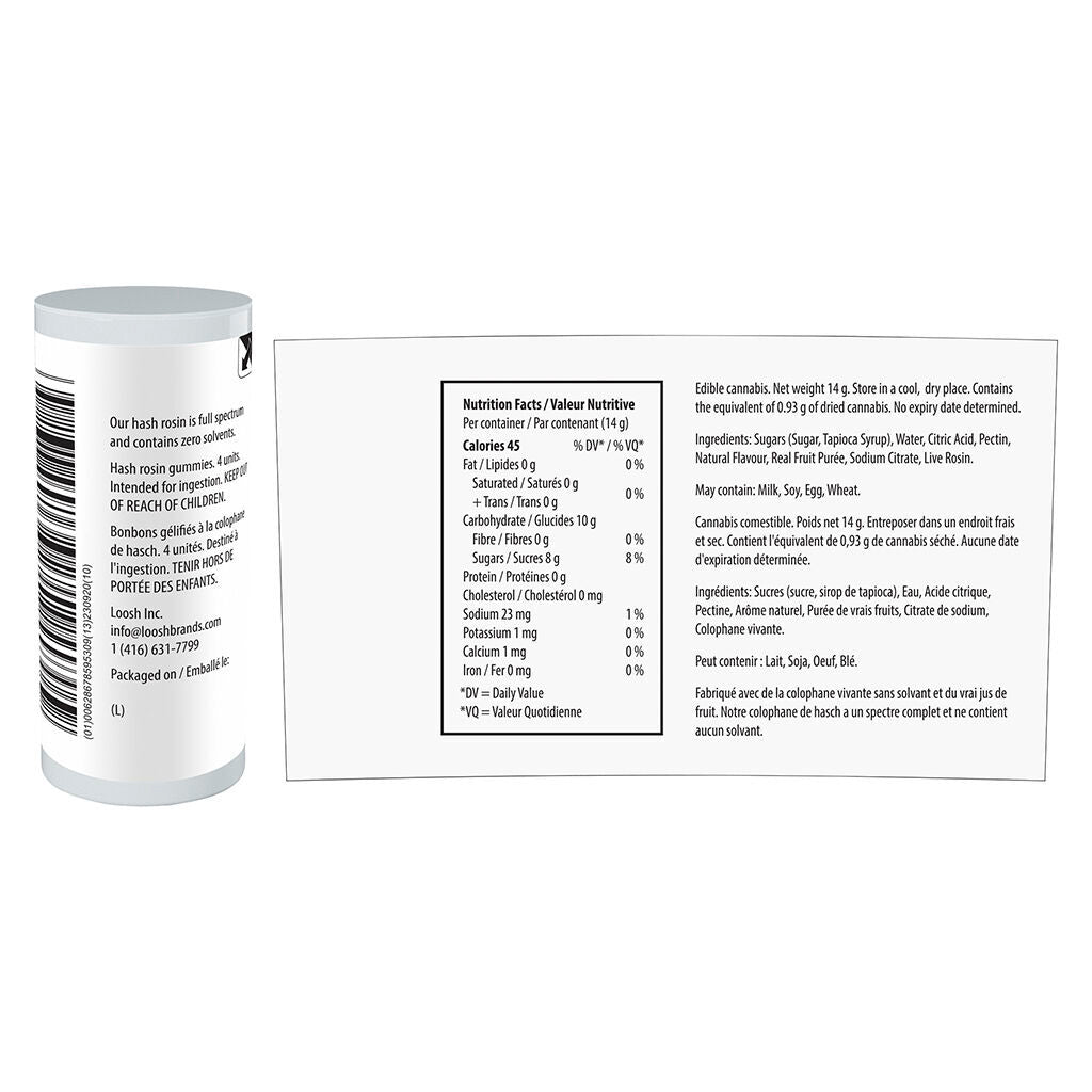 Cherry D Indica Live Rosin Gummies - 