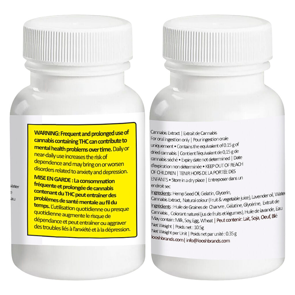 Capsules molles pour la nuit 1:1 THC:CBN