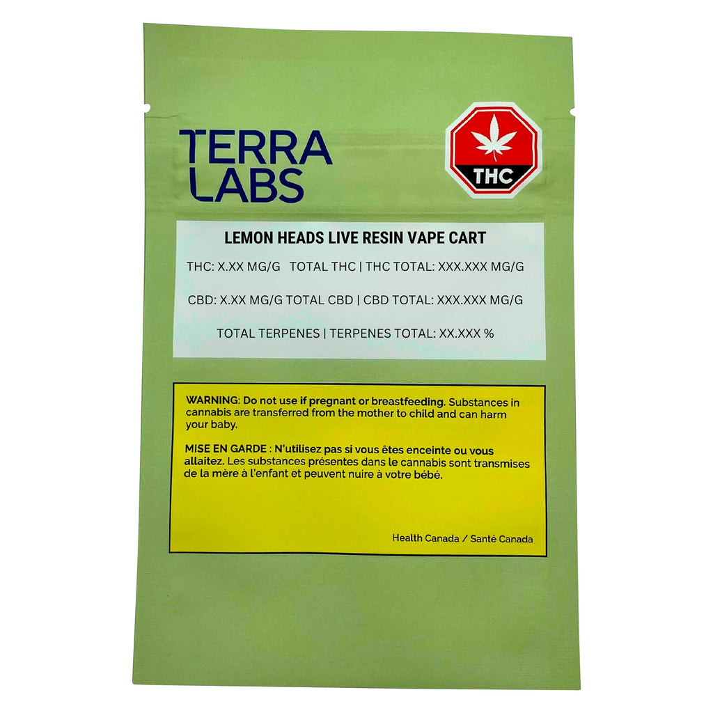 Lemon Heads Pure Live Resin 510 Thread Cartridge - 