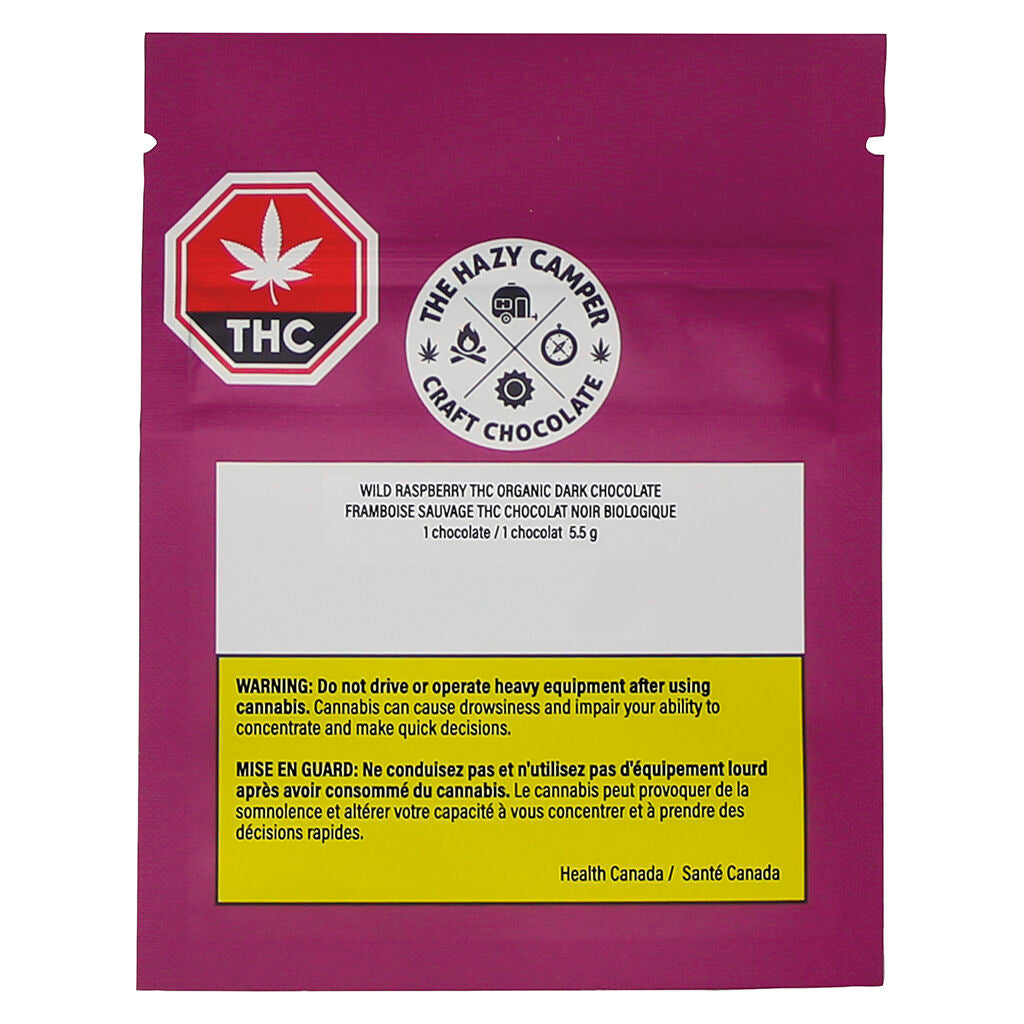 Wild Raspberry THC Organic Dark Chocolate - 