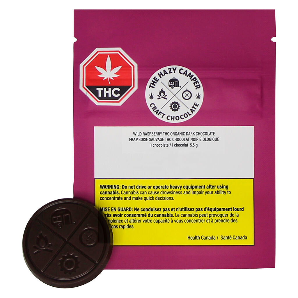 Wild Raspberry THC Organic Dark Chocolate - 