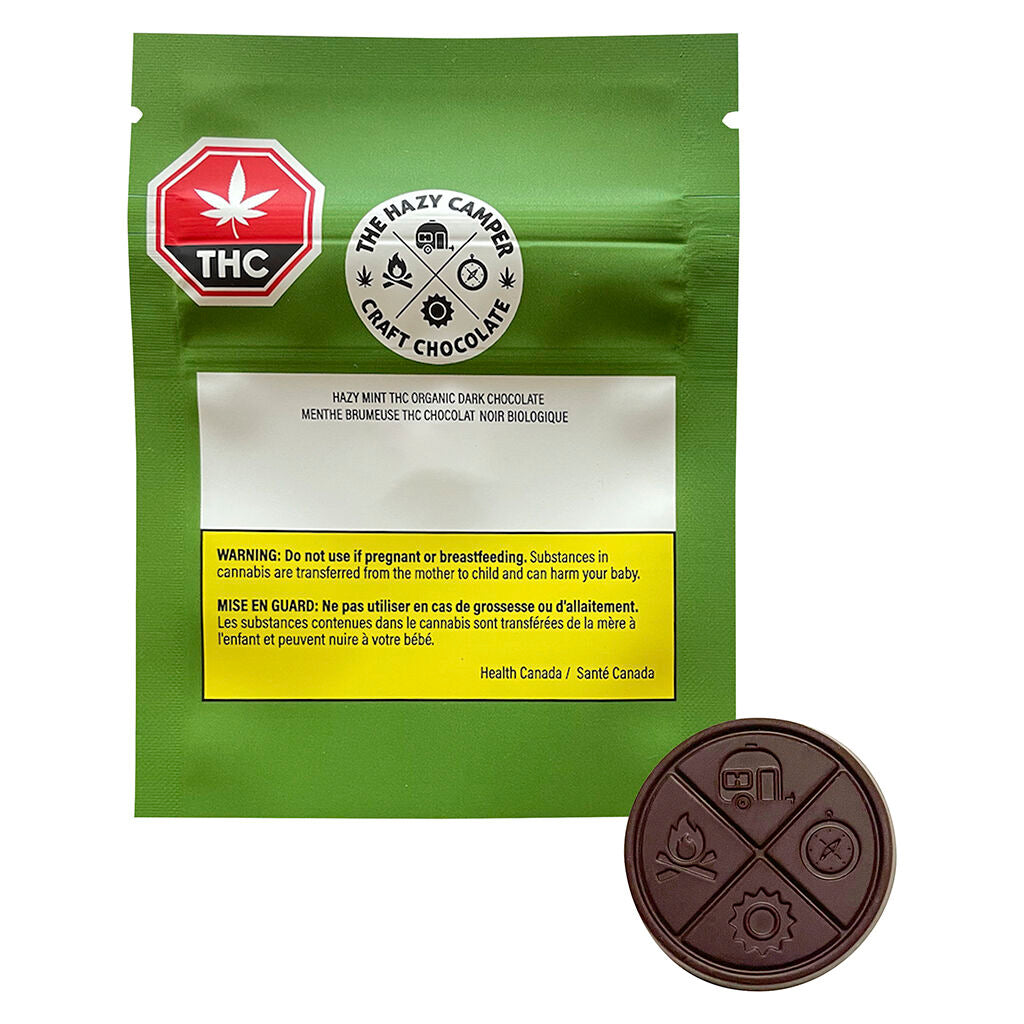 Hazy Mint THC Organic Dark Chocolate