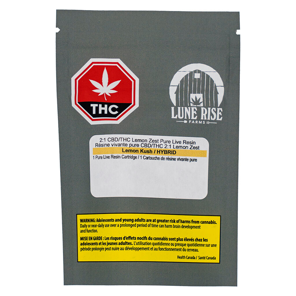 2:1 CBD/THC Lemon Zest Pure Live Resin - 