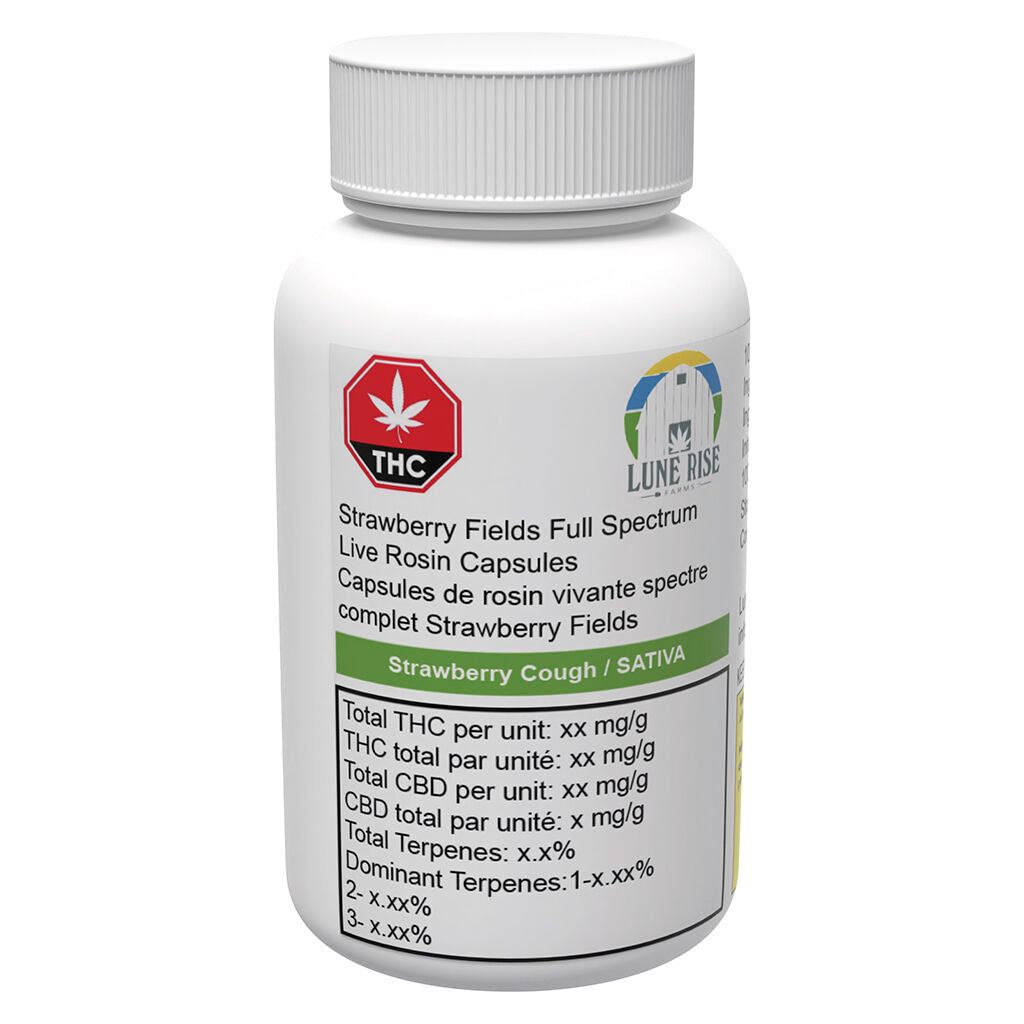 Capsules de colophane vivante Pure Strawberry Fields