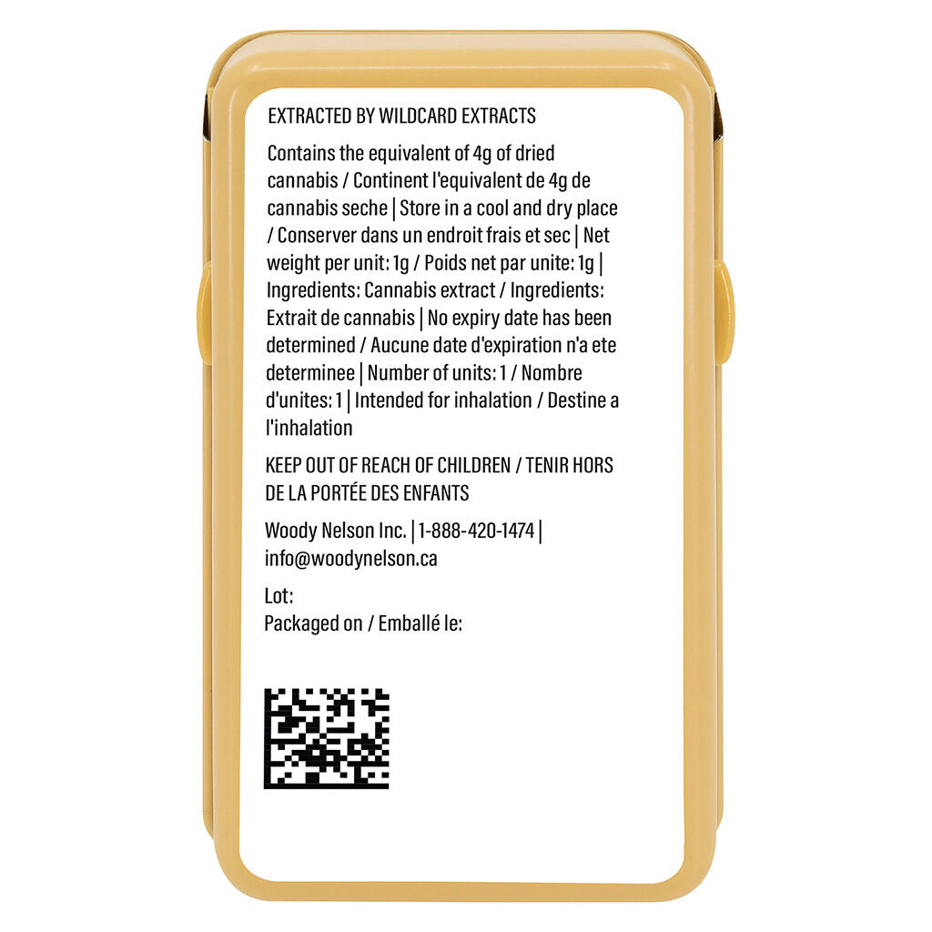 1:1 Cured Resin Vape 510 Thread Cartridge - 