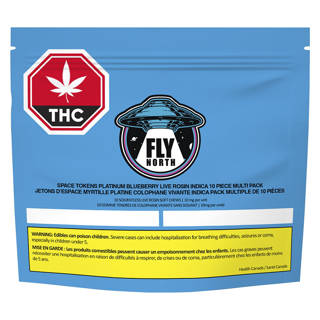 Space Tokens Platinum Blueberry Live Rosin Indica Multi Pack - 