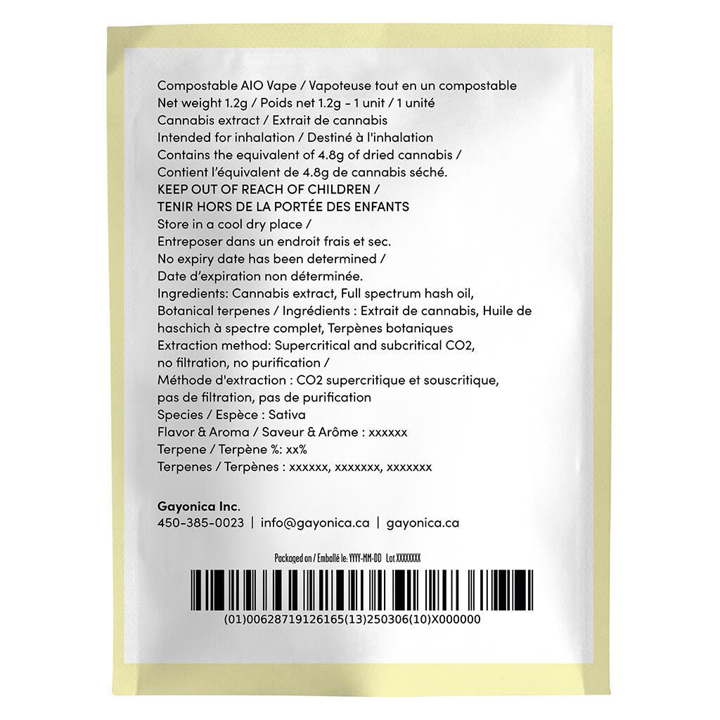 Bright Mind - CBG Broad Spectrum Sweet Citrus AIO Vape - 