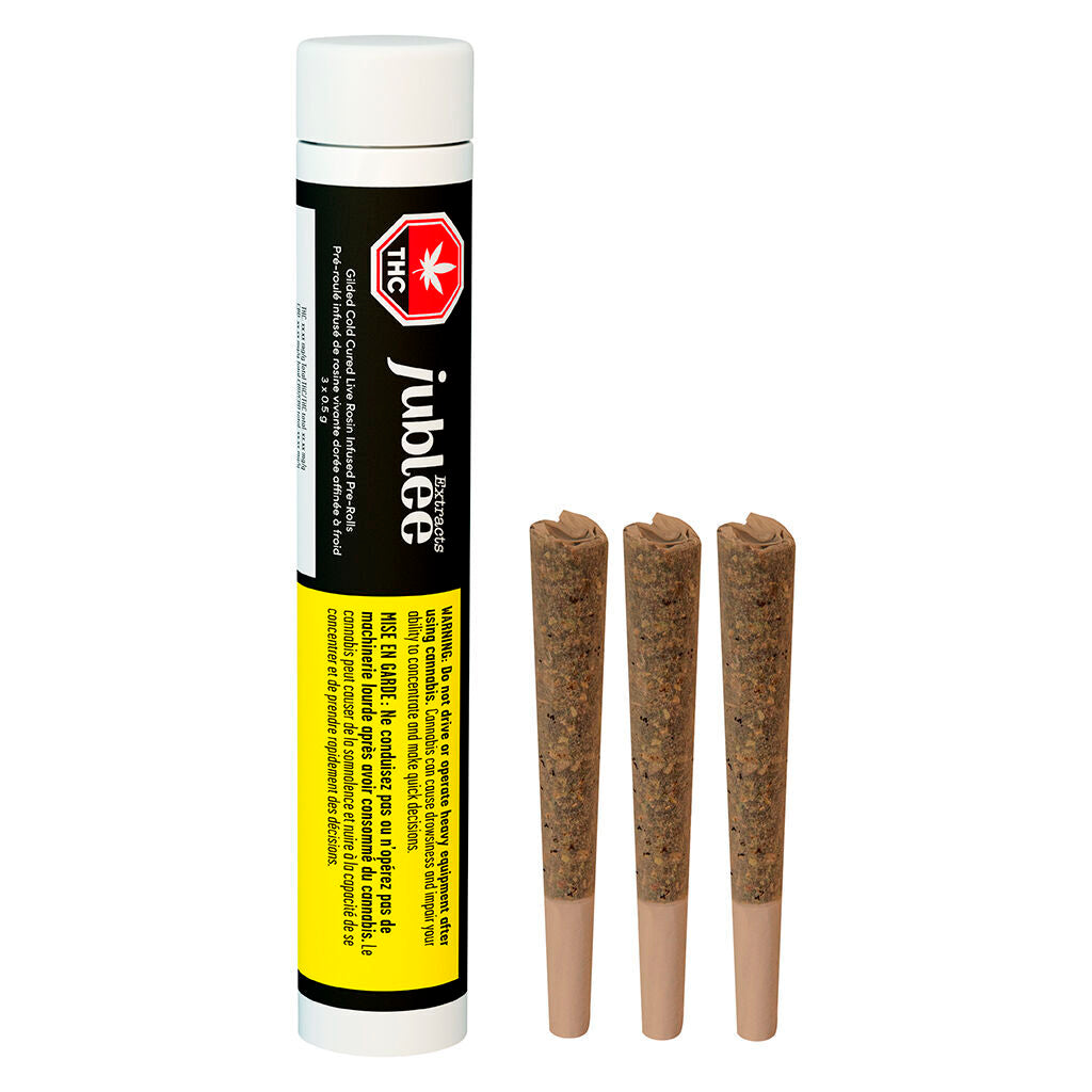 Gilded Cold Cured Live Rosin Infused Pre-Roll - 