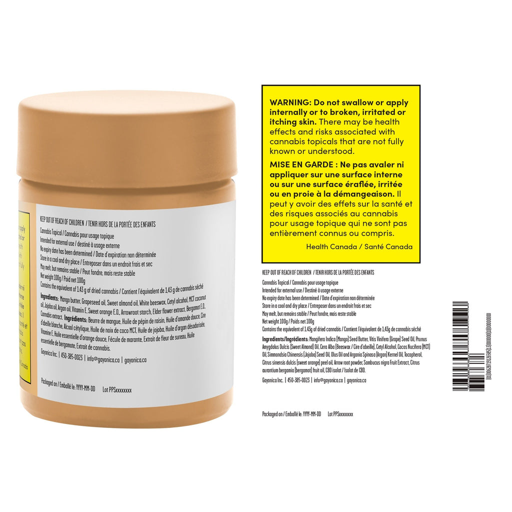 Sweet Citrus Extra Strength Body Butter CBD - 