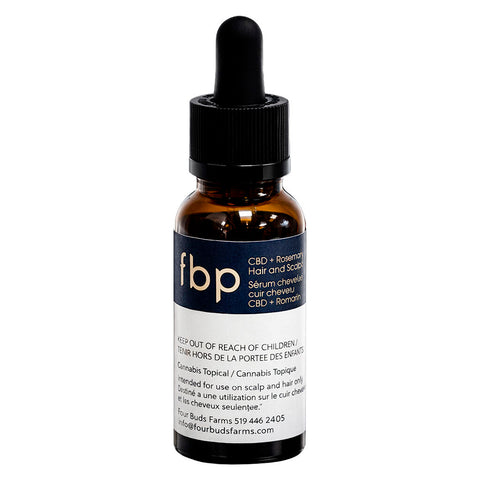 Photo CBD + Sérum pour les cheveux et le cuir chevelu au romarin