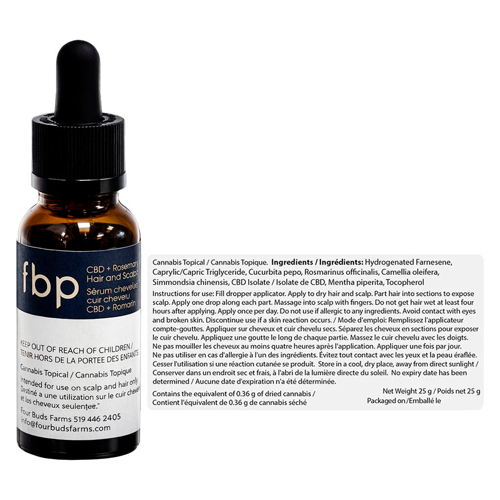 CBD + Rosemary Hair and Scalp Serum - 