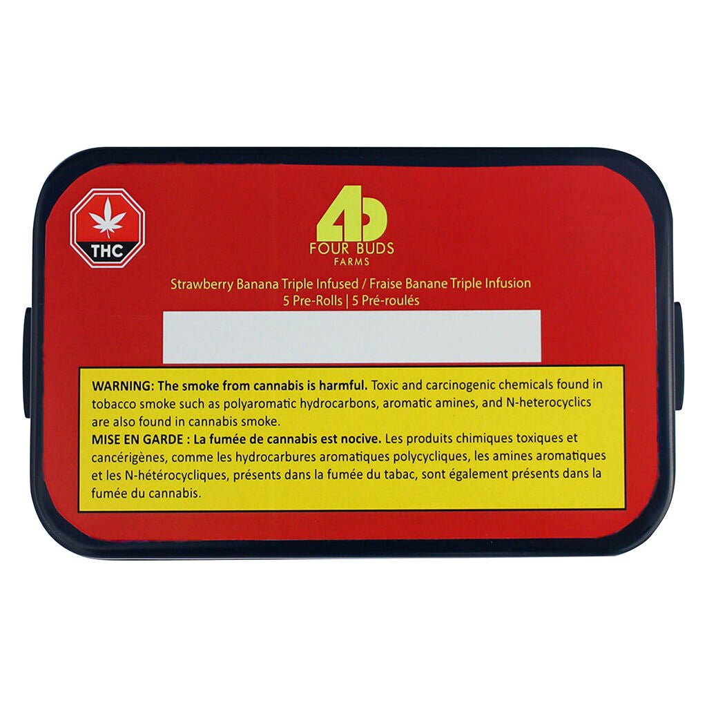 Strawberry Banana Triple Infused Pre-roll - 