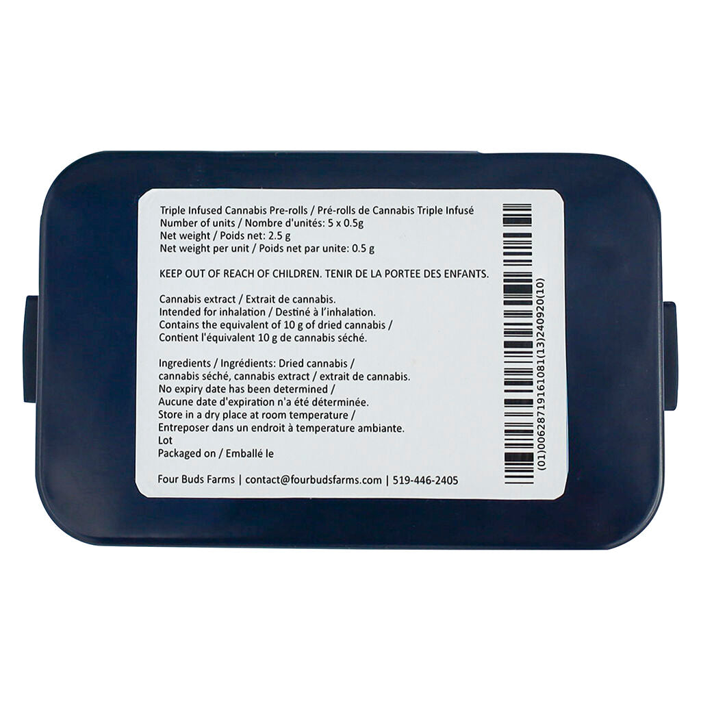 Strawberry Banana Triple Infused Pre-roll - 