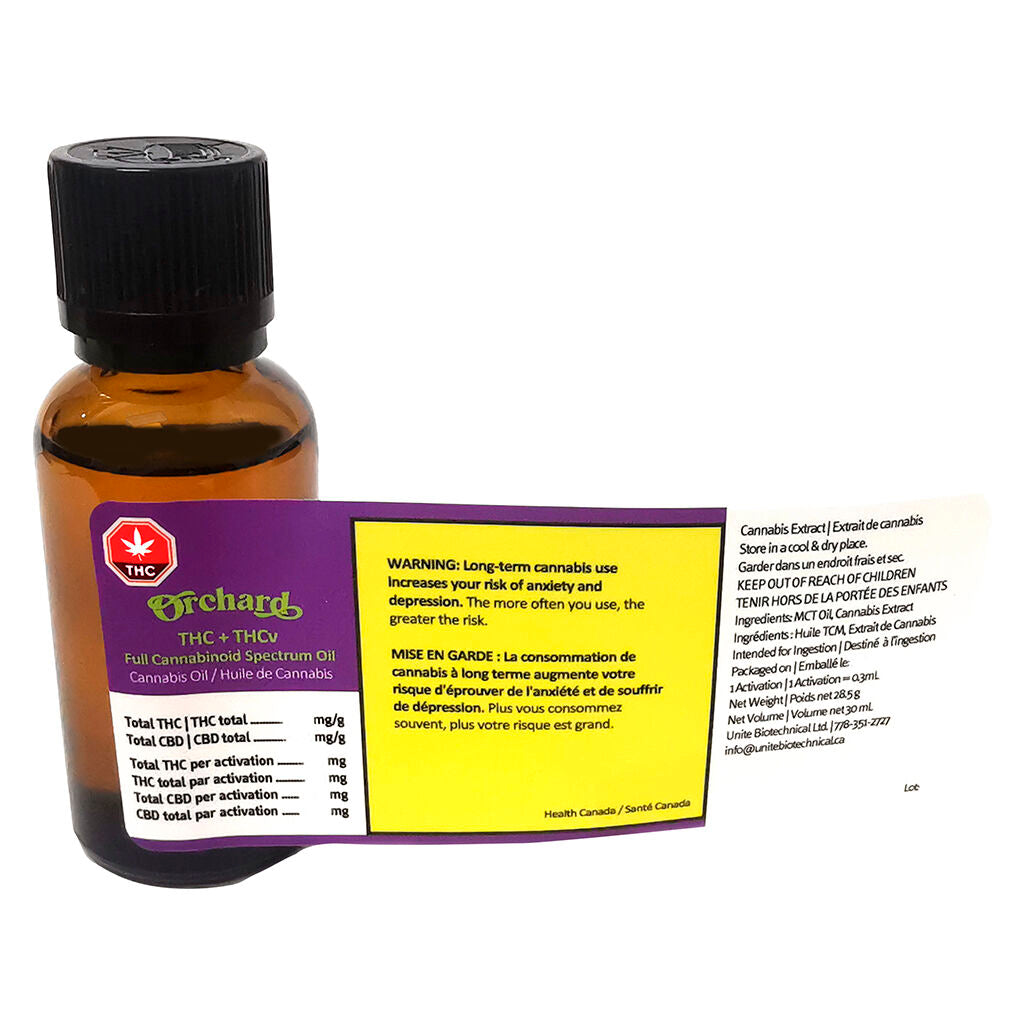 THC+THCv Full Cannabinoid Spectrum Oil - 