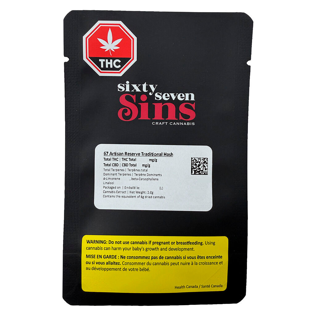 67 Artisan Reserve Traditional Hash - 