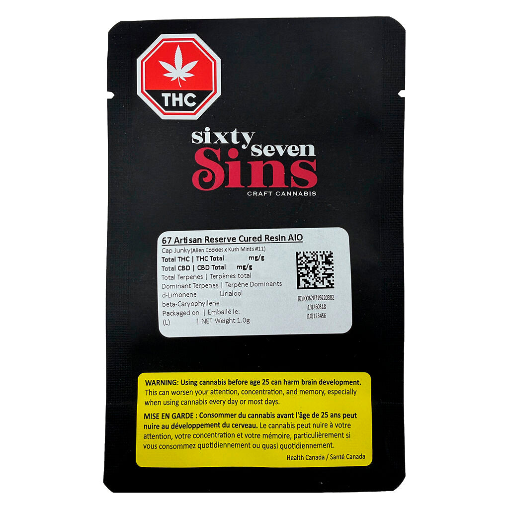 67 Artisan Reserve Cured Resin AIO - 