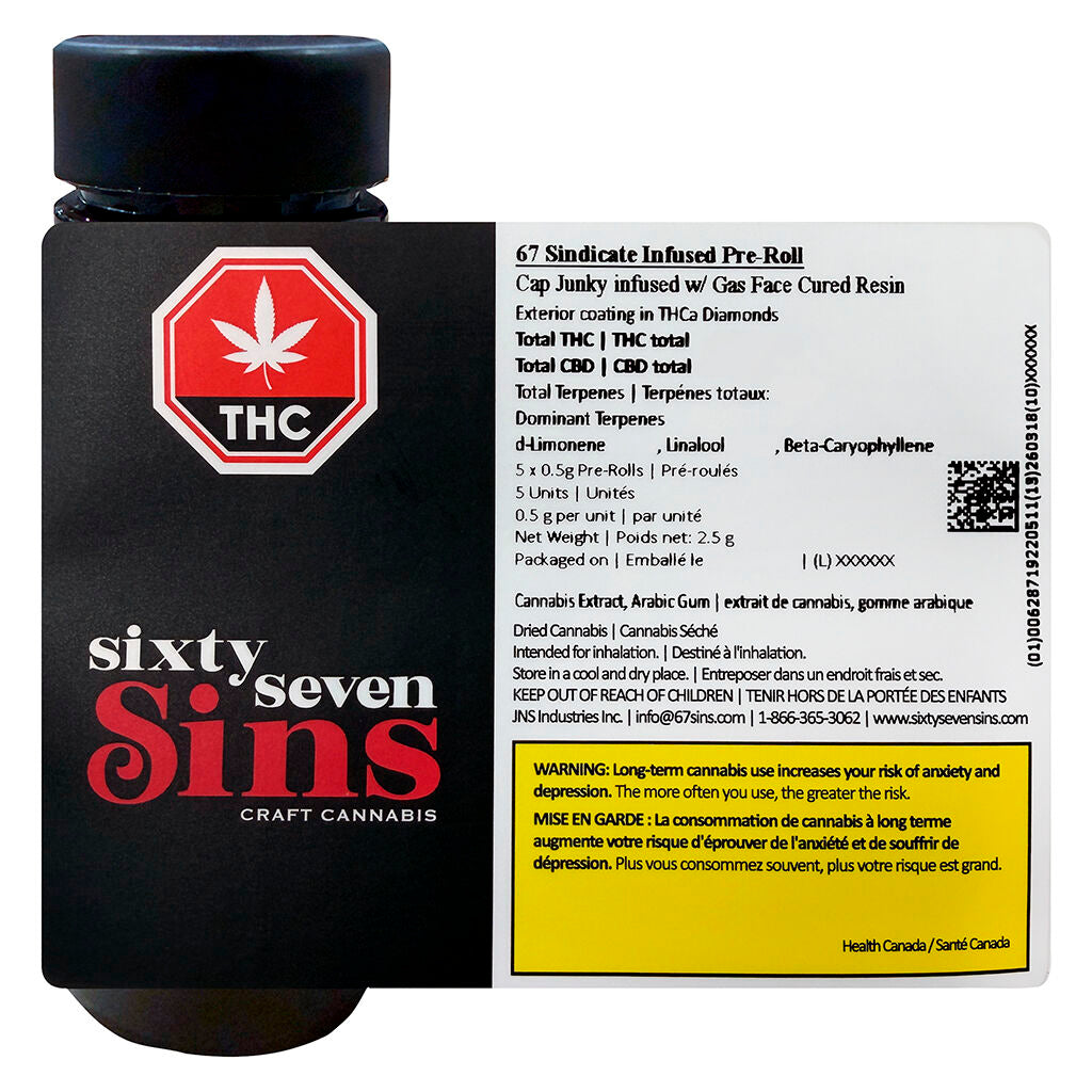 67 Sindicate Infused Pre-Roll - 