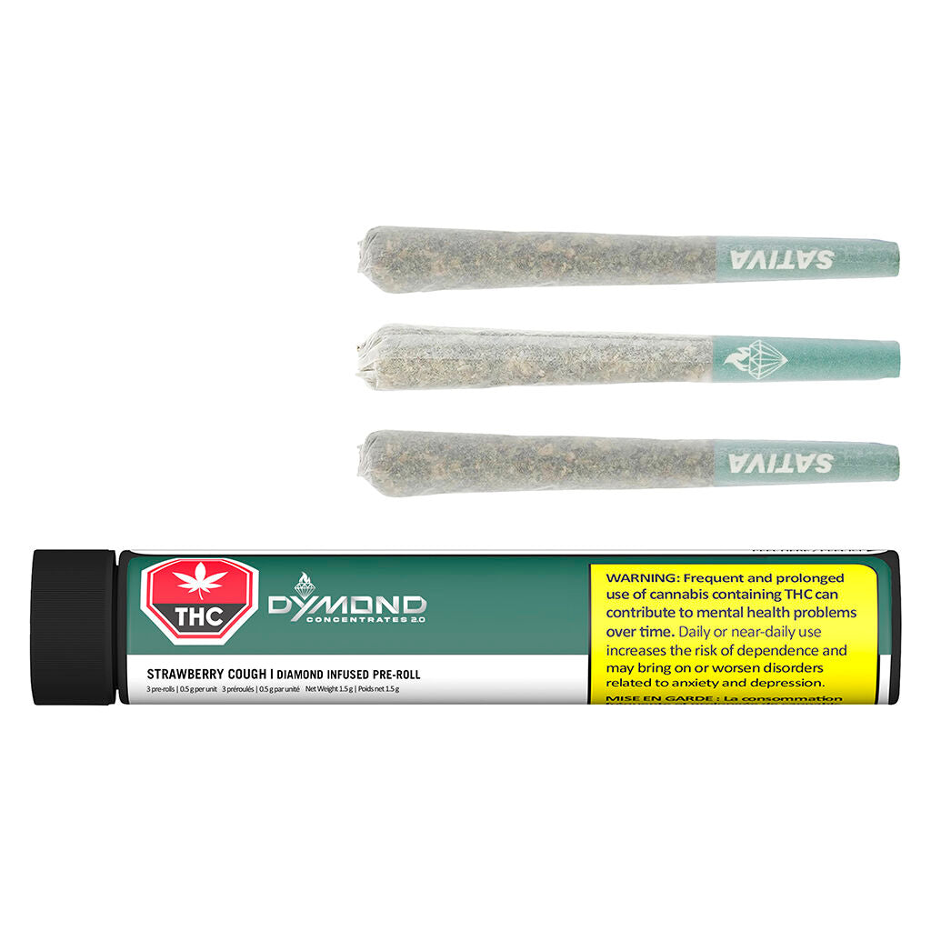 Strawberry Cough Diamond Infused Pre-Roll - 