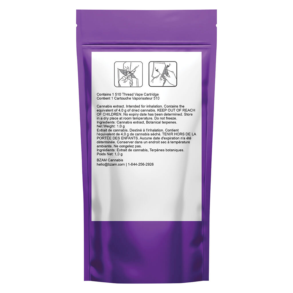 Indica Grape Pluto 510 Thread Cartridge - 
