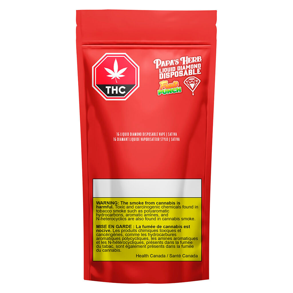 Sativa Fruit Punch Liquid Diamond Disposable - 