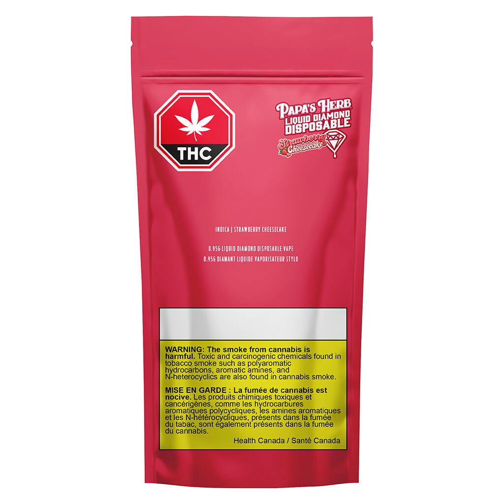 Indica Strawberry Cheese Liquid Diamond Disposable - 