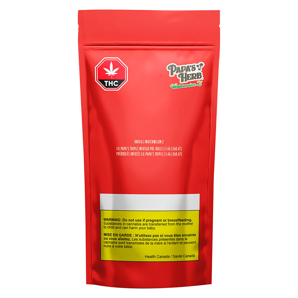Lil Papa's - Triple Infused Watermelon Z Pre-Roll - 